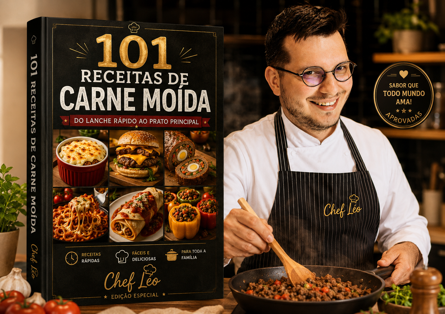 101 Receitas de Carne Moída — Chef Léo
